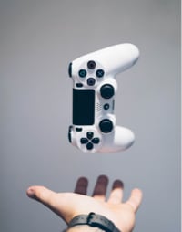 Game Console Controller Hover over hand palm